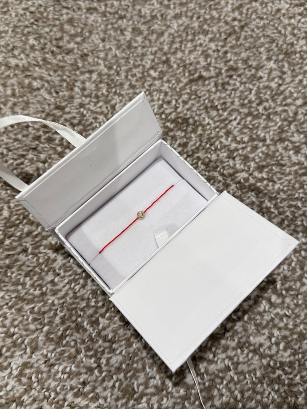Redline Red Cord Bracelet with Gold Accent